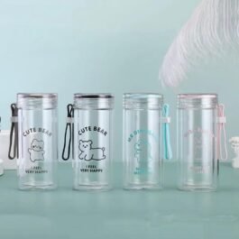 260ml… Ewater Cute Dual Glass Handy Drinking Bottles