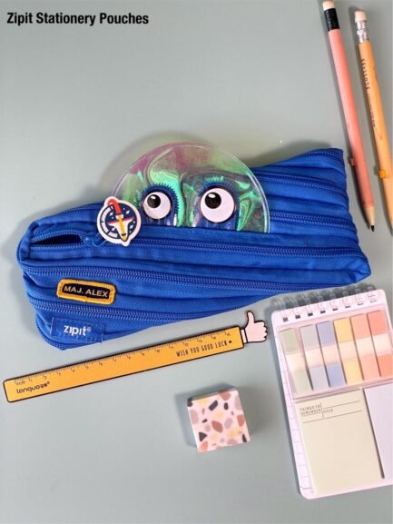 MONSTER ZIPPER PEN/PENCIL POUCH - PERFECT FOR STUDENTS | MAKEUP COSMETIC STORAGE | - Image 2