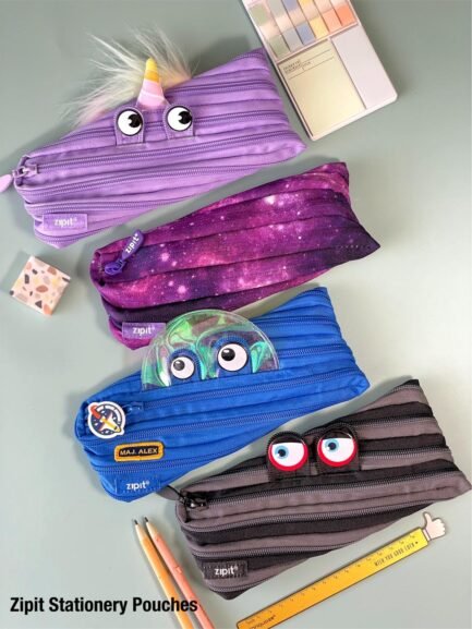 MONSTER ZIPPER PEN/PENCIL POUCH - PERFECT FOR STUDENTS | MAKEUP COSMETIC STORAGE | - Image 4