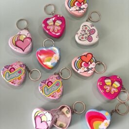 Heart Shape TIN Box with Key Chain | pujan gifts set For Kids Birthday Return Gifts Party Girls | Navratri Return Gifts..